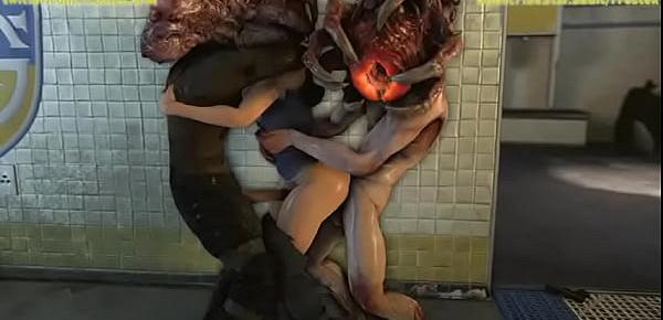  Jill Valentine in Trouble 3D Monster porn animation